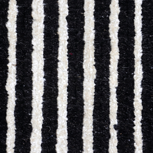 Tapis DECORDEC personnalisé en laine noire ivoire, écologique, antidérapant, tufté à la main, à poils épais, micro-rayé, pour salon moderne - Product Image 3