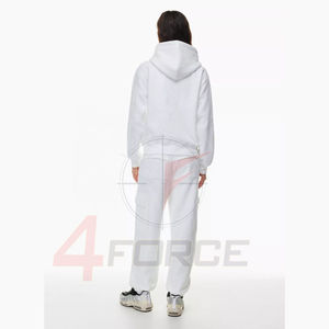 Sweat à capuche zippé intégral pour femme, en molleton de coton 500 GSM, ultra épais, lourd, pour l'hiver, style streetwear, fabrication OEM sous marque privée - Product Image 6