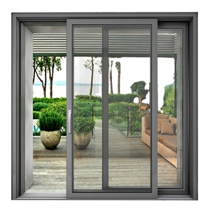 Top moderne en aluminium porte fenêtres maison Villa fait profilés en alliage d'aluminium Extrusion cadre en aluminium traitement de coupe personnalisé - Product Image 2