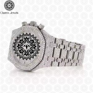 Reloj de Lujo para Hombre Charm Jewels, de Acero Inoxidable, Caja Cuadrada de 40 mm, Esfera Analógica, Movimiento Mecánico, Fecha Automática, Botón de Fecha Oculto - Product Image 3