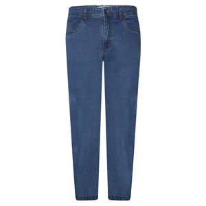 Jeans en denim délavé pour hommes, style tendance, respirant, coupe slim, personnalisable, pour le fitness et la mode - Product Image 1