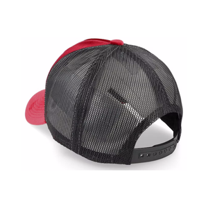 Gorra Trucker de Malla Roja y Negra de Terciopelo, Estilo Vintage, 5 Paneles, Modelo 112, Totalmente Personalizable, Gorra Deportiva Unisex - Product Image 3