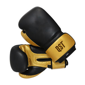 Gants d'entraînement de boxe MMA et kick-boxing en cuir véritable respirant avec fermeture auto-agrippante au poignet, haute qualité, pour hommes et femmes, personnalisables OEM - Product Image 2