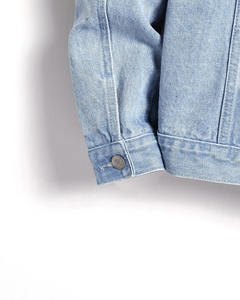 Chaquetas Vaqueras Azules de Calidad al por Mayor, Cuello Alto, Bordado, Estilo Urbano Unisex, Invierno Casual para Hombre 2024 - Product Image 3