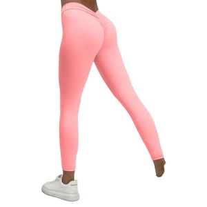 กางเกงลำลองคุณภาพสูงสำหรับผู้หญิง กางเกงโยคะผ้ายืด/ไนลอนแบบรัดสะโพกสั่งทำพิเศษ - Product Image 5