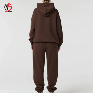 High Quality Men's Tracksuit <b>Jogger</b> Set Causal Two Piece Double Hooded <b>Zip</b>-Up Hoodie Pants 100% Cotton Quick Dry Breathable - Product Image 3