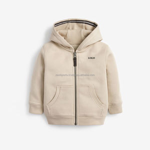 เสื้อกันหนาวมีฮู้ดแบบสวมหัวสำหรับเด็กวัยหัดเดินแบบมีฮู้ดสำหรับเด็กวัยหัดเดินแบบมีคอขนแกะมีซิปออกแบบได้ตามต้องการ - Product Image 1