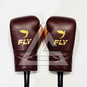 Guantes de Boxeo Personalizados de Cuero Vacuno Genuino de Alta Calidad, Guantes de Boxeo Profesionales Fly Superlace X para Adultos - Product Image 5