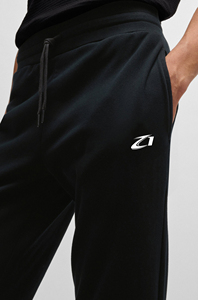 Conjunto de dos piezas de sudadera con capucha y cremallera para hombre, chándal de invierno, logotipo personalizado, algodón negro, forro polar, sudadera con capucha de cremallera completa, jogger, pedidos al por mayor ODM - Product Image 6