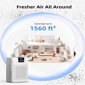 H13 HEPA Household Air Purifier for 1730 Sqft Effective in Removing Pet Odors Smoke Pollen - Product Image 6