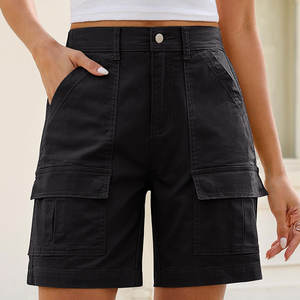 <b>Women's</b> High Breathable Quick Dry Lightweight <b>Knee</b> <b>Length</b> Summer Wear Travelling Use Athletic Casual <b>Cargo</b> <b>Shorts</b> 100% Cotton - Product Image 3