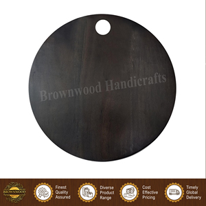 Fournisseur en gros de planches à découper rondes en bois d'acacia de qualité standard pour hôtels et restaurants, usage en cuisine - Product Image 4