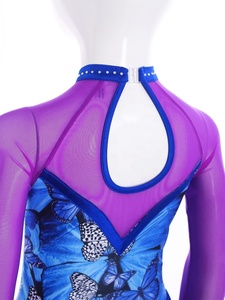 6-16 Trẻ Em Cô Gái In Khiêu Vũ Dresses Cho Trượt Băng Hình Thực Hành Cạnh Tranh Giai Đoạn Hiệu Suất Trữ Tình Lớp Bên Trường Hiển thị - Product Image 4