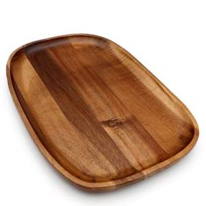 Bandeja de Servir Ecológica de Madera de Acacia con Asas - Acabado Cepillado con Diseño de Frutas - Apta para Lavavajillas, Grado Comercial para Cocina y Baño - Product Image 6