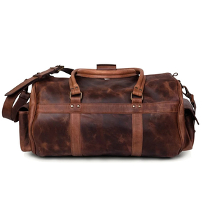 2026 Luxury Leather Duffle <b>Bag</b> Large Capacity Rectangular <b>Travel</b> <b>Bag</b> With Zipper Closure Top Handle Leather Duffle <b>Bag</b> Unisex - Product Image 2