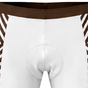 White Chocolate Brown Padded <b>Cycling</b> <b>Shorts</b> Breathable Quick Dry Stretch Road Bike Racing Training Performance Bicycle Sports - Product Image 2