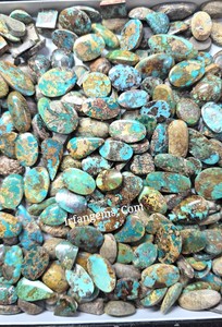 Pierre précieuse naturelle Irfan Gems, turquoise Nishapuri, taille brillant ronde, pierre précieuse en vrac, 20-40 mm, 7-12 g, pour la fabrication de bijoux, provenant du Rajasthan - Product Image 6