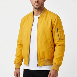 Blouson Bomber Homme Personnalisé Nouveau Design – Blouson Bomber en Toile Respirante à Col Montant, Style Tendance et Personnalisable pour la Vente en Gros - Product Image 1