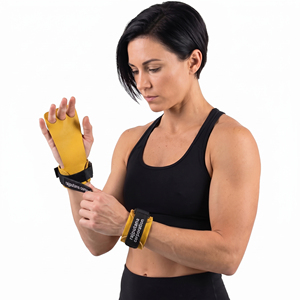 Protège-paume en cuir Regal Three Llc pour musculation, support de poignet, poignée réglable avec boucle auto-agrippante, antidérapant, respirant, écologique, robuste - Product Image 1