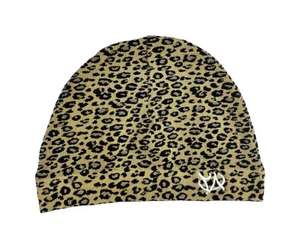 Gorro de punto unisex de nailon, cálido y ajustable, con estampado de leopardo, estilo urbano informal. - Product Image 4