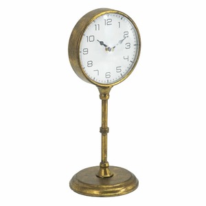 Decorative Gold Finished Analog Mechanical Classic <b>Table</b> <b>Clock</b> Perfect For Bedroom Living Room Study Room And Library Reception - Product Image 1