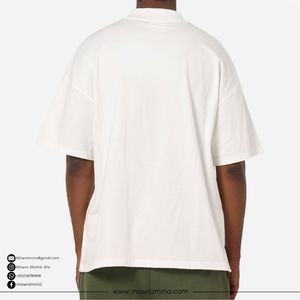Nouveauté T-shirt imprimé DTG surdimensionné 100% coton, streetwear haut de gamme, mode estivale, logo personnalisé, tee-shirt unisexe, séchage rapide - Product Image 2