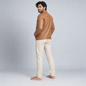 Chaquetas de cuero acolchadas para hombre, elegantes y diseñadas con cuero de calidad, textura suave, costuras resistentes, ajuste cómodo y duraderas. - Product Image 2