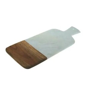 Hot Selling Wood Chopping Block Rectangle With Black <b>Resin</b> Inlay Handle Design - Product Image 3