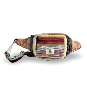 Lamatar1, riñonera de algodón del Himalaya para hombre con estilo, 4 bolsillos, diseño de mochila, característica portátil hecha en Nepal - Product Image 1