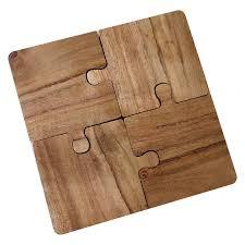 Round Wood <b>Table</b> Mats 350mm Diameter Non-Slip Modern Design for Home Use - Product Image 1