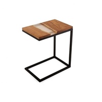 Ordenador portátil y mesa de aperitivos, mesa auxiliar de Metal y madera, sofá plegable, último diseño, 2025, oficina, hogar, cocina, sala de estar, calidad superior
