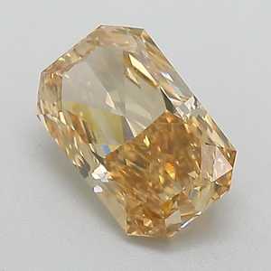 Diamant de laboratoire certifié IGI, fantaisie brun-jaunâtre, 2,00 carats, taille Radiant, CVD, pour la création de bijoux (bague ou pendentif) - Product Image 3