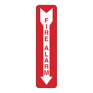 Señal de Alarma contra Incendios Brady, Letrero de Tráfico de Plástico Resistente al Calor para Montaje en Pared, para Seguridad en Interiores y Exteriores - Product Image 1