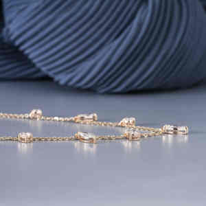 Colgante de Lujo de Plata S925 con Moissanita de Corte Marquesa y Redondo para Mujer, 1.95 CT, Calidad VS EF, Joyería con 7 Piedras en Forma de Marquesa, Regalo - Product Image 5