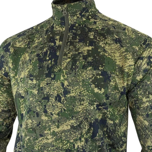 100% Slim Fit Long Sleeve 1/4 Zipper Hunting Base Layer for Men Solid Outdoor Hunting Winter Screen - Product Image 6