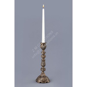 Support de bougie robuste, articles de décoration de table de Noël, porte-bougie antique, artisanat en métal, support de bougie pilier vintage - Product Image 1