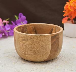 Bol décoratif en bois en forme de cœur, mini-bol à pâte en bois, vente en gros, petit format, directement du fabricant et grossiste indien - Product Image 5