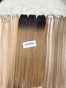 ผมต่อแบบเส้นเดียวของ NASA ทำจากผมแท้  แบบ Super Double Drawn  ชุดเต็มศีรษะ สีออมเบร เรียบลื่นดุจแพรไหม - Product Image 4