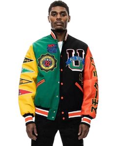 Chaqueta de Motociclista para Hombre, Estilo Vaquero, Transpirable, de Lana/Poliéster, Corte Ajustado, Cierre de Cremallera, para Primavera - Product Image 3