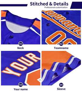 Uniforme de Béisbol Transpirable de Malla, Tallas Grandes, Precio de Mayoreo Directo de Fábrica, Jersey Personalizado para Equipo, 100% Poliéster, Estilo Hip-Hop - Product Image 4
