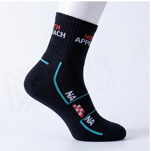 North Approach Ankle <b>Socks</b> <b>Black</b> Breathable Running <b>Socks</b> for Adults Summer Season - Product Image 3