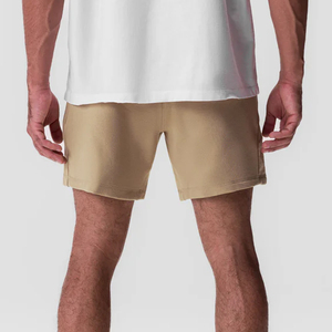 Pantalones Cortos de Hombre de Color Sólido con Cordón Ajustable, Cintura Media, Estilo Casual, Tejido de Tela, Impresión Digital Ecológica, Servicio OEM - Product Image 2