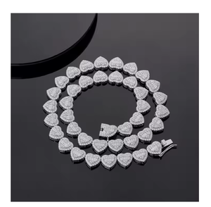 สร้อยคอเพชรโมอิสซาไนต์ทรงเอเมอรัลด์ ประดับเพชรเต็มเส้น สไตล์ฮิปฮอป เครื่องประดับแฟชั่นทันสมัยสำหรับทุกเพศ - Product Image 5