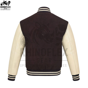 Hot Selling Custom Cool Style Fleece Winter Leather Versity Jackets Baseball Bomber Leather Versity Jackets For Men - Product Image 3