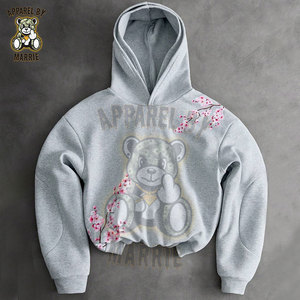 Sudadera con Capucha de Algodón Grueso de Alta Calidad para Hombre y Mujer, Marca Privada OEM, Sudadera con Capucha al por Mayor, Ropa Urbana - Product Image 1