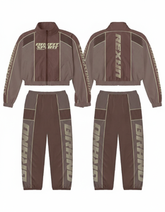 Nouvel ensemble de survêtement tendance 2026 de haute qualité, personnalisé et réfléchissant pour hommes, coupe-vent, service OEM - Product Image 1