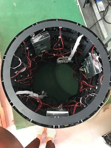 Schermo tv led flessibile a cerchio per interni cilindro curvo display <span class=keywords><strong>video</strong></span> con schermo a led in cina