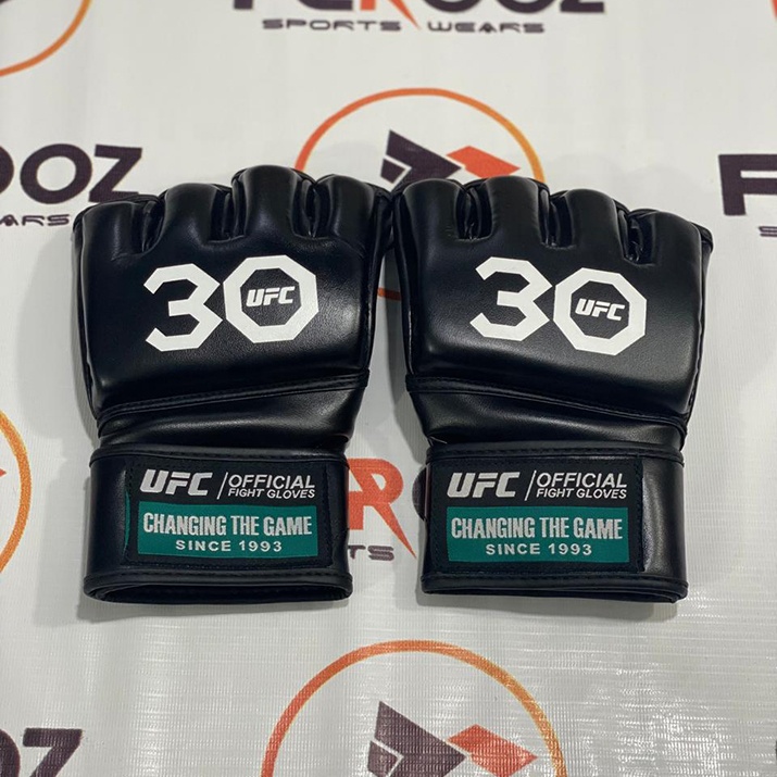 UFC 30th Anniversary Genuine Leather MMA Half Finger Gloves