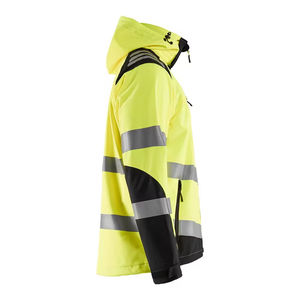 Chaqueta Cortavientos de Seguridad Impermeable y Reflectante de Alta Visibilidad para Hombre, Amarilla con Brillo Nocturno, Ropa de Trabajo de Seguridad - Product Image 3