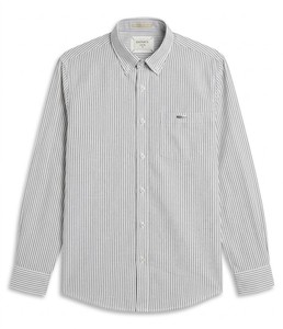 เสื้อเชิ้ตผู้ชายลายทาง แบรนด์ Enovate ระบายอากาศได้ดี แขนยาว ติดกระดุม คอปก ผ้าฝ้ายป๊อปลิน 100% สไตล์สมาร์ทแคชชวล สำหรับใส่ในฤดูร้อน - Product Image 1